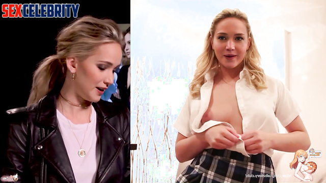 Jennifer Lawrence pov deepfake video - look at her antics in skirt