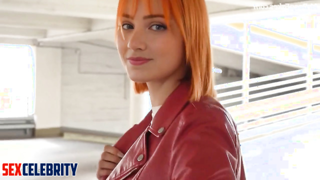 Redhead pretty decided to suck him in the parking lot, fake Emily Rudd