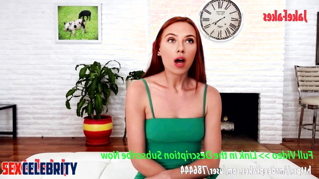 Scarlett Johansson fake POV sells you the house and her pussy for cunnilingus and fucking