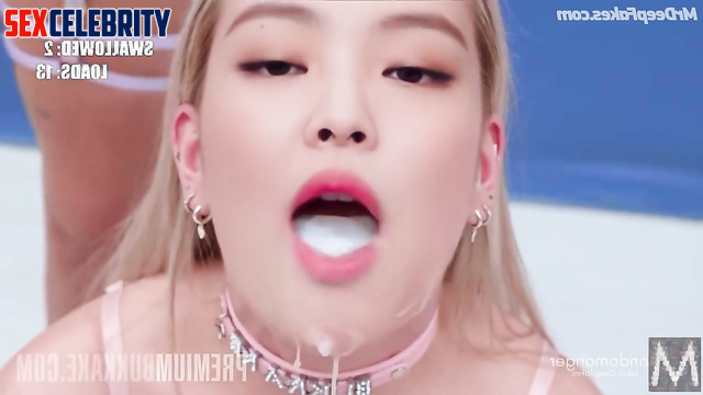 BLACKPINK (블랙핑크) / A lot of sperm for young blonde Jennie 제니 얼굴 스왑