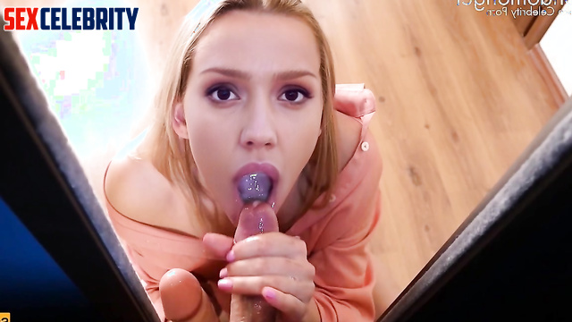 Dick sucking perfection - POV deepfake Jessica Alba