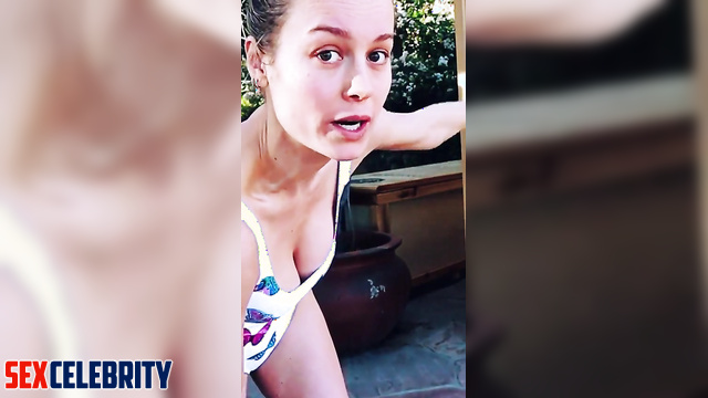 Fake Brie Larson in swimsuit