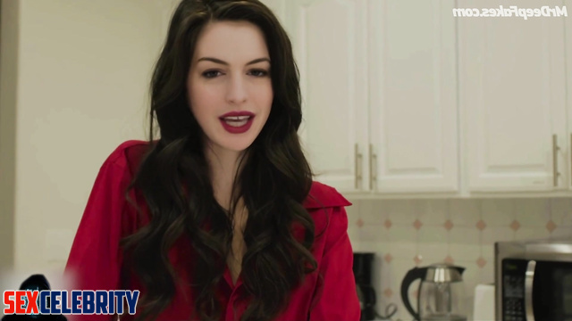 Sexy lady in red fucking so hot / Anne Hathaway in deep learning program