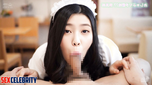 Jennie dressed as a housemaid and make a blowjob (제니 블랙핑크) face swap