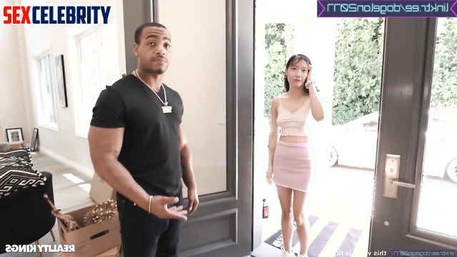 The surprise visit was very hot, Yoona (윤아 소녀시대) interracial ai scenes