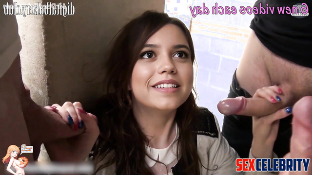 Jenna Ortega fake group sex pussy fucking and cum on face