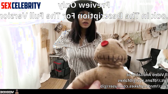 Voodoo doll helped her cum and squirt, Angelina Jolie hot deepfake video