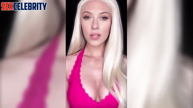Horny Scarlett Johansson can't wait for you to fuck her - real fake