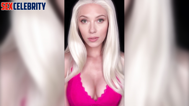 Horny Scarlett Johansson can't wait for you to fuck her - real fake