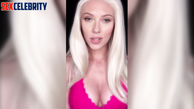 Horny Scarlett Johansson can't wait for you to fuck her - real fake