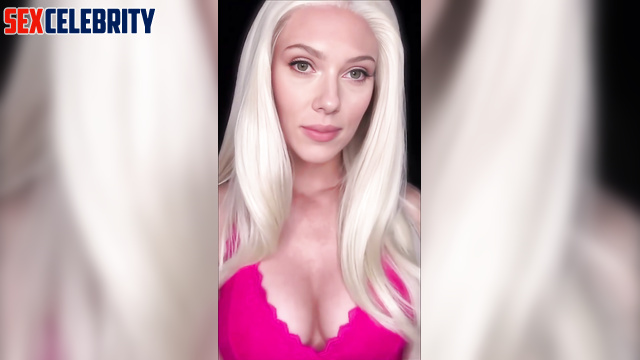 Horny Scarlett Johansson can't wait for you to fuck her - real fake