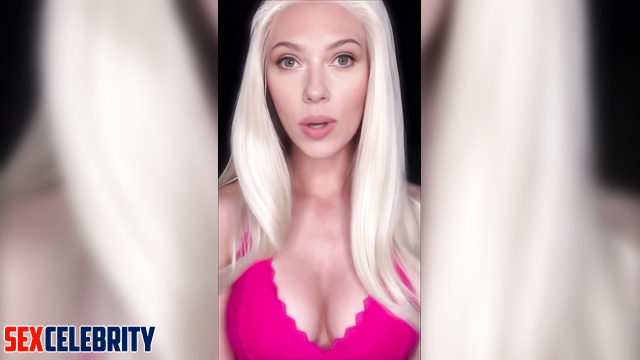 Horny Scarlett Johansson can't wait for you to fuck her - real fake