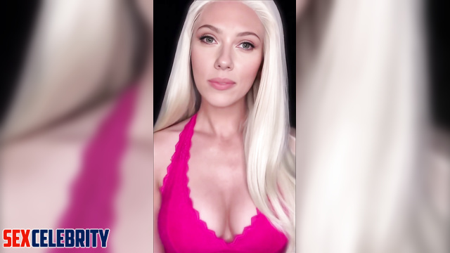 Horny Scarlett Johansson can't wait for you to fuck her - real fake