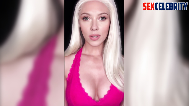 Horny Scarlett Johansson can't wait for you to fuck her - real fake