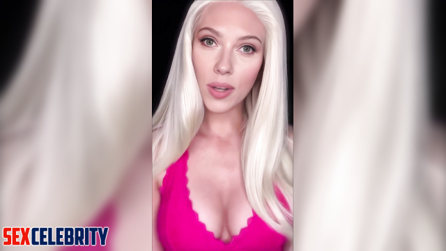 Horny Scarlett Johansson can't wait for you to fuck her - real fake