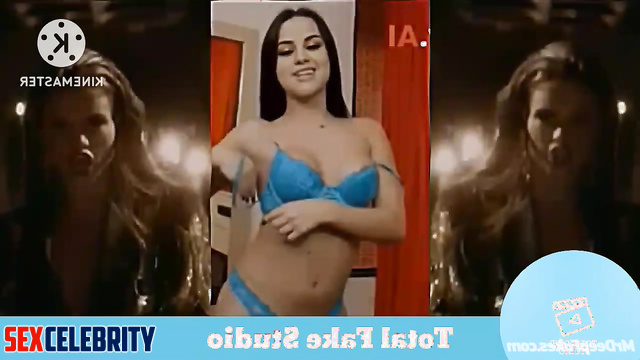 Trans Selena Gomez deepfake enjoys dildo and jerks off