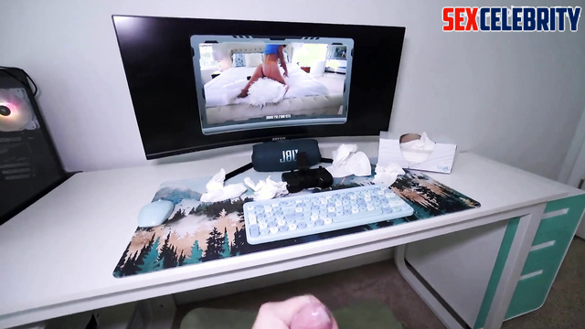Hot Scarlett Johansson loves when you jerking off on her masturbation, ai