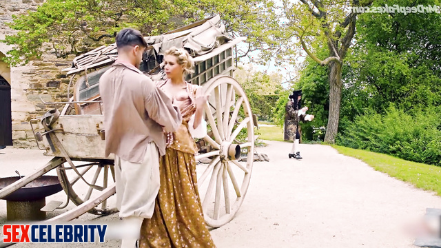 Depraved empress having sex on a cart - Scarlett Johansson face swap