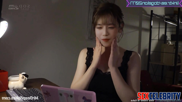 Fake Yuri IZ*ONE finger fucked after oil massage 가짜 유리 아이즈원 오일 마사지 후 손가락 삽입
