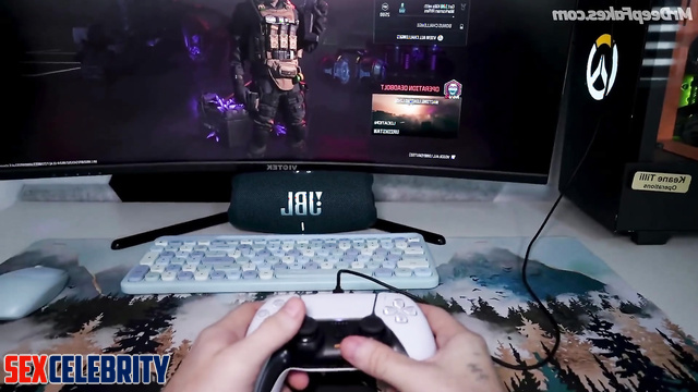 Valkyrae and her sex doll having fun / deep learning program