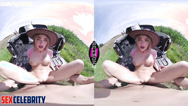 Vr porn with popular singer Sabrina Carpenter showing passion at the nature