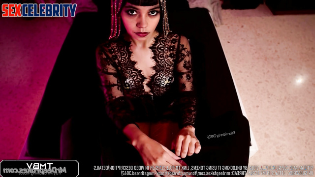 Threesome sex tapes - Jenna Ortega has fuck in an interesting costume