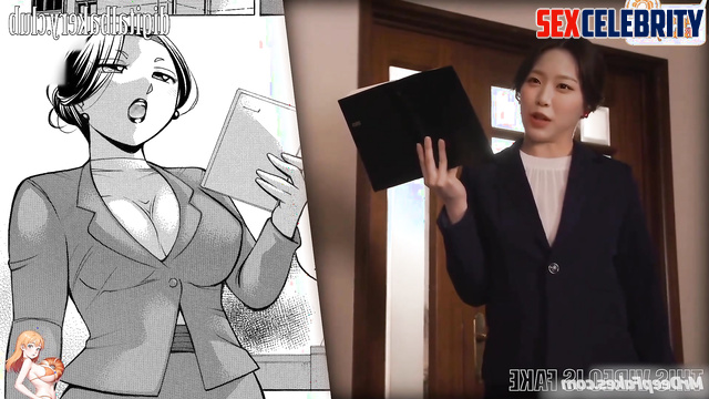 She fucked her boss to the point of exhaustion, fake Hyunjin (현진 이달의 소녀)