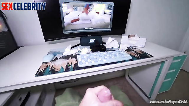 Valkyrae having alone time with her big cock stepbro (fake porn)