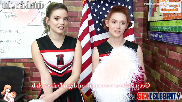 Cheerleaders masturbared on the cam, ai Elizabeth Olsen & Anya Taylor-Joy
