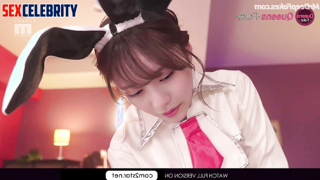 Asakura Yui deepfake in a bunny costume sits on you and strokes you sexily 浅倉唯 デ