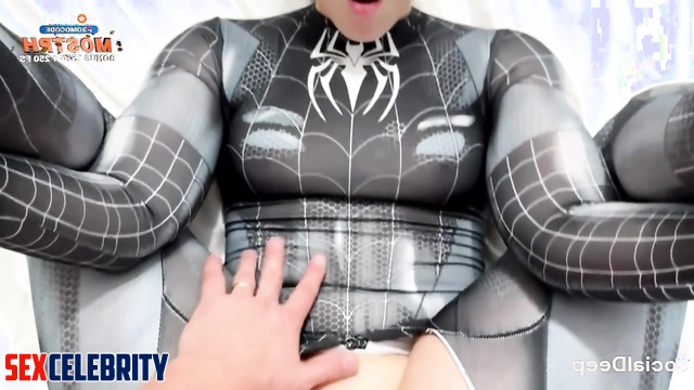 Anal trouble for sexy Spidergirl Sophie Rain (face swap)