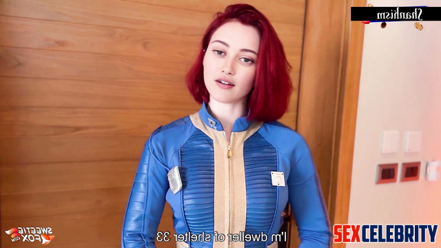 Ella Purnell porn from Fallout came to your house from the bunker to try real sex
