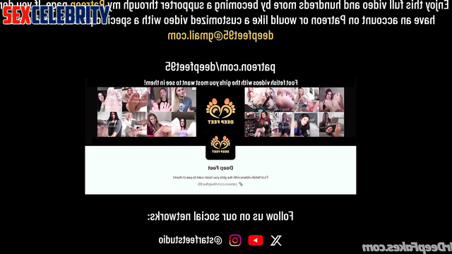 Tracy Cortez fakes feet tickling while she laughs cutely closeup