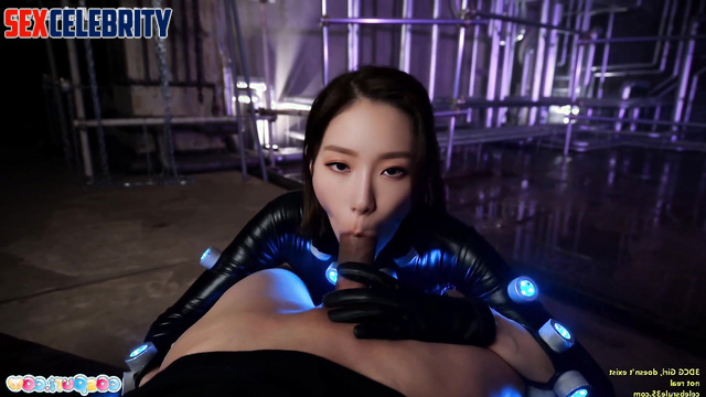 Look at the costume she's wearing while sucking, Taeyeon (태연 소녀시대) A.I.