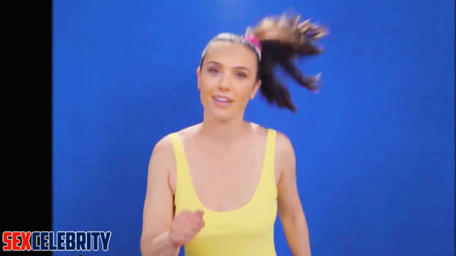 Star climbed out of the TV to satisfy him hot / Gal Gadot fake porn