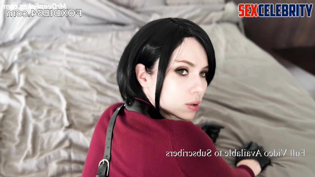 Try to calm her down (put your dick in her mouth), Scarlett Johansson ai