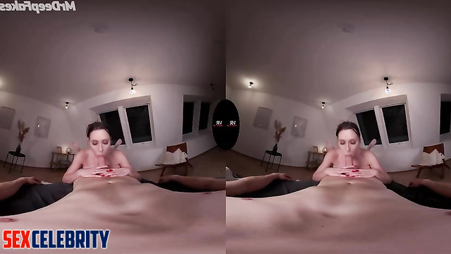 Jennifer Love Hewitt deepfake POV VR jerks your cock with her hands, feet & gives titfuck