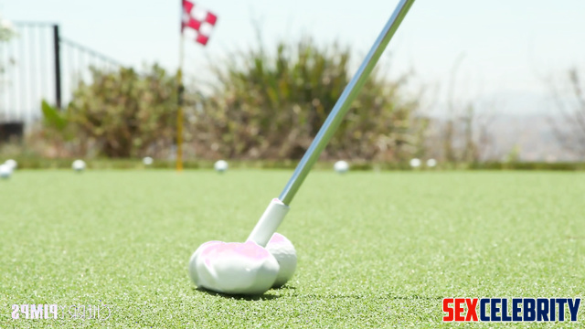 Dirty game on the golf course with Alanah Pearce - solo fetish fakeapp