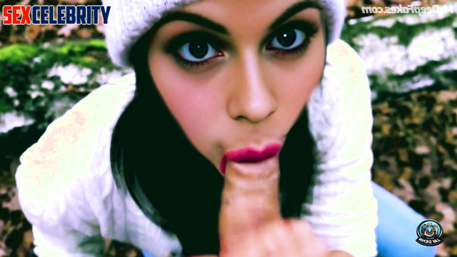Blowjob in gorgeous autumn forest / Alexandra Daddario pov face swap