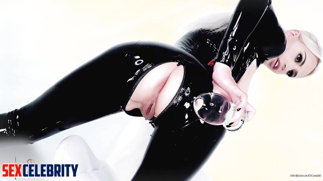 Busty slut playing her favorite game - Kim Kardashian solo deepfake video