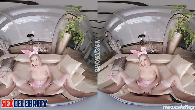 Sexy rabbit in pink underwear fucking so hot, Amanda Seyfried pov fakeapp