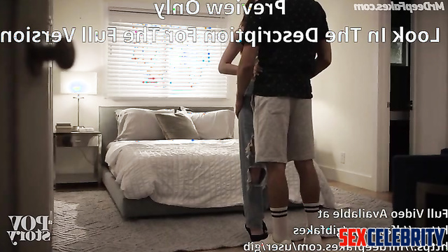 Your stepsister Gillian Anderson face swap really wants your cock