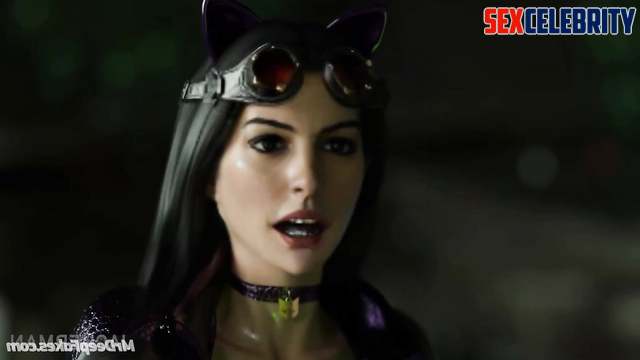 Harley Quinn fucking Anne Hathaway right in the mouth, porn cartoon tape