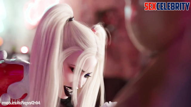 Harley Quinn fucking Anne Hathaway right in the mouth, porn cartoon tape