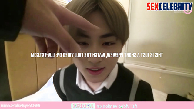 Gay strokeing his face, Jungwon (정원 엔하이픈) artificial intelligence