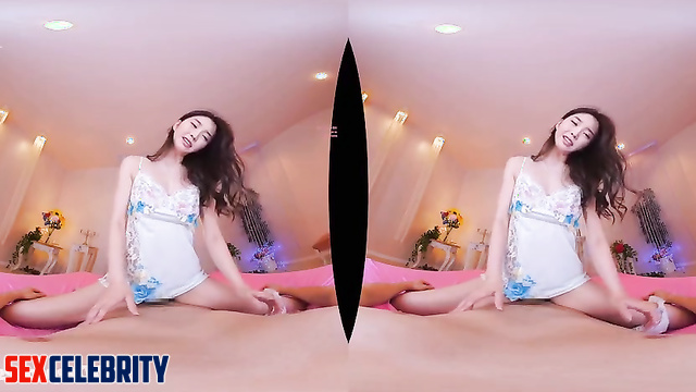 Cute korean star IU 이지은 인터넷 연예인 jumping on a cock with all passion