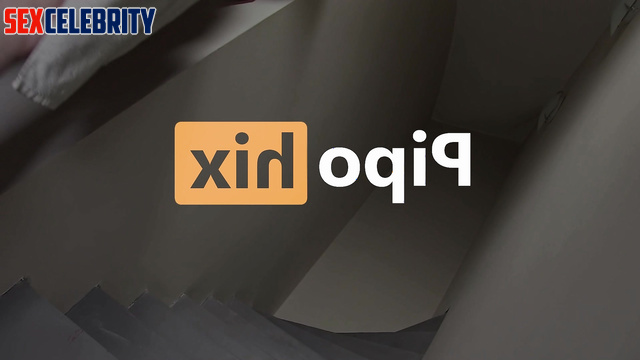 Brunette masturbating with a red hot dildo, Megan Fox solo adult tape