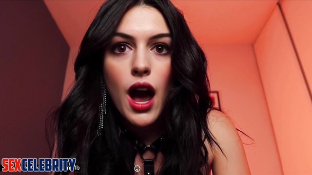 Anne Hathaway in fake celebrity porn - her gut needs this dildo