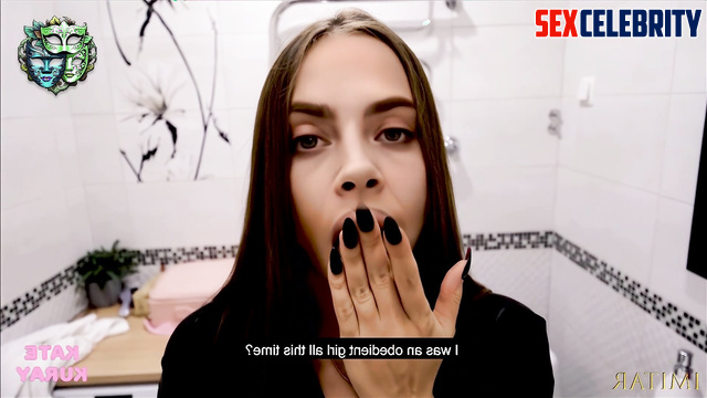 Toilet blowjob drives her crazy, look (Cara Delevingne pov sex scenes)