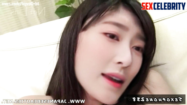 Big dildo makes Minju (김민주) cum hard IZ*ONE 아이즈원 (deepfake 딥페이크)